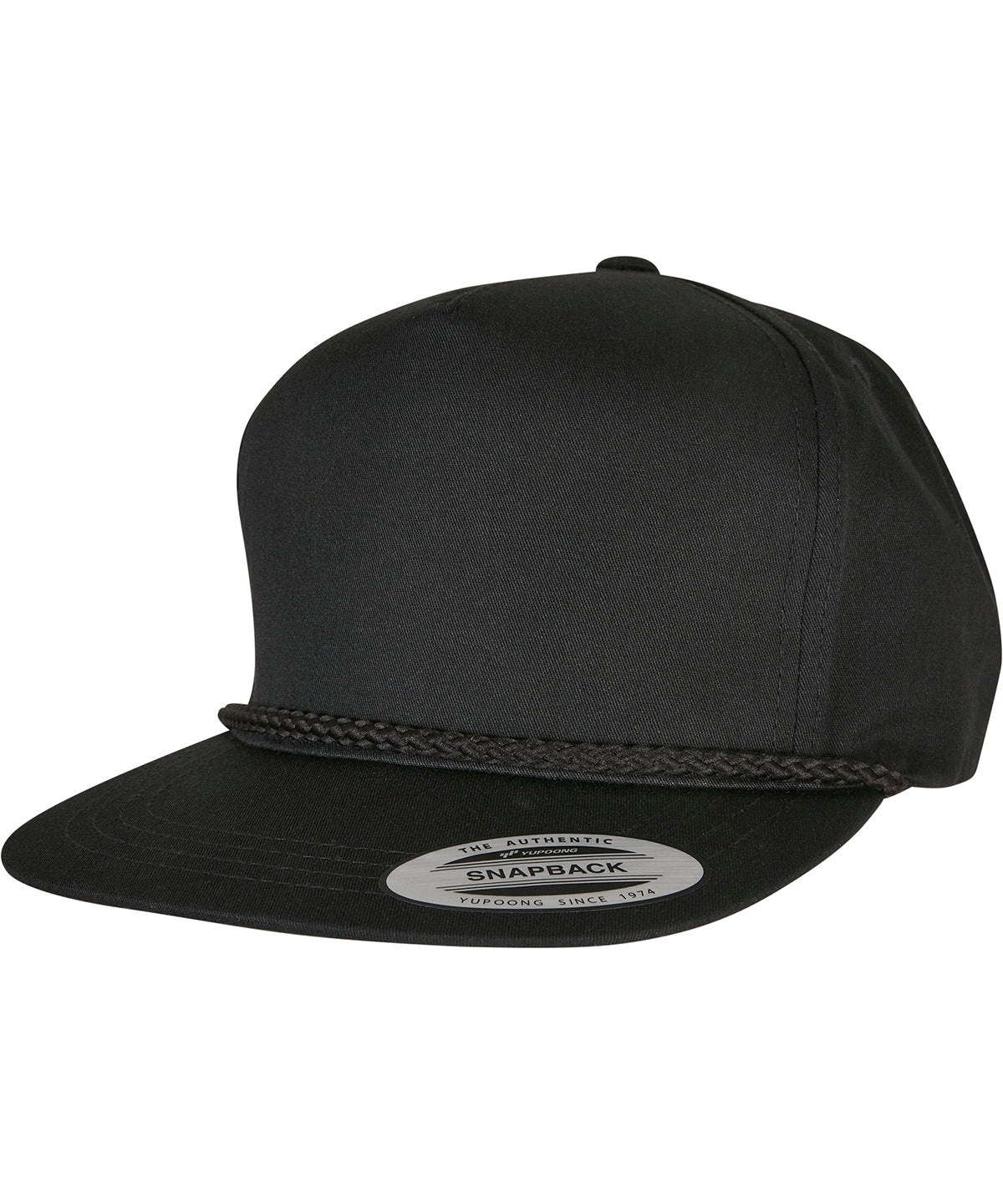 Tryck din logga på Kepsar från Flexfit by Yupoong - Anpassa YP Klassisk golfkeps i klassisk poplin i färgen Svart One Size för företag, föreningar och privatpersoner