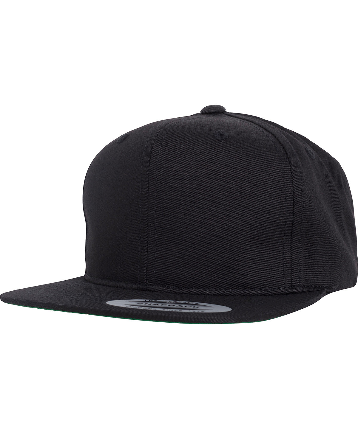 Tryck din logga på Kepsar från Flexfit by Yupoong - Anpassa YP - Pro-style twill snapback keps för ungdomar i färgen Svart One Size för företag, föreningar och privatpersoner