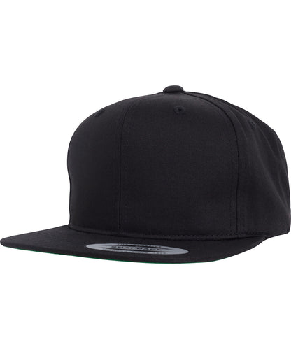 Tryck din logga på Kepsar från Flexfit by Yupoong - Anpassa YP - Pro-style twill snapback keps för ungdomar i färgen Svart One Size för företag, föreningar och privatpersoner