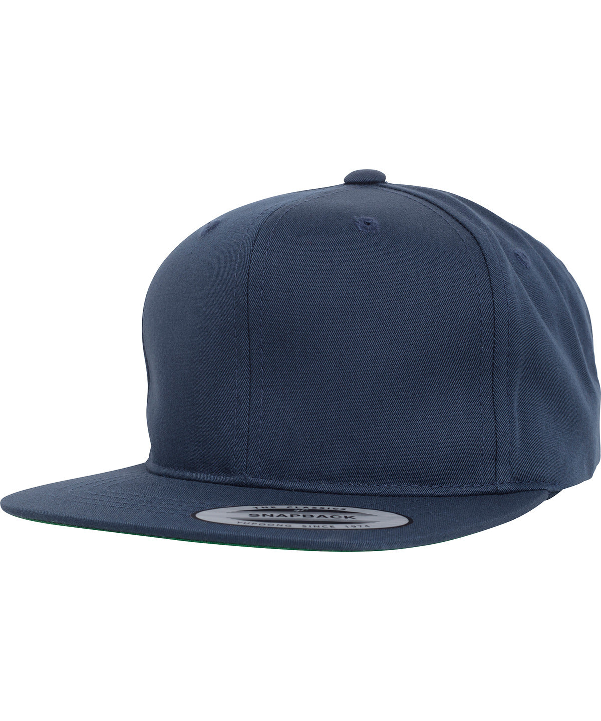 Tryck din logga på Kepsar från Flexfit by Yupoong - Anpassa YP - Pro-style twill snapback keps för ungdomar i färgen Marinblå One Size för företag, föreningar och privatpersoner