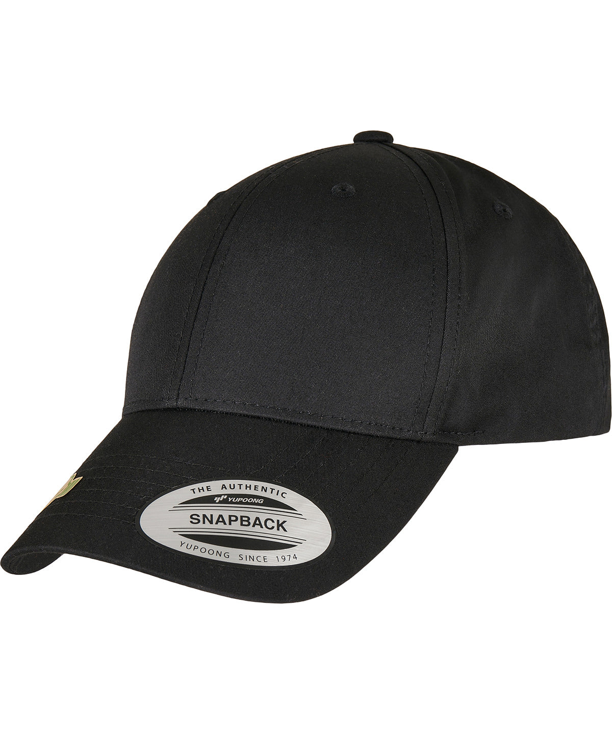 Tryck din logga på Kepsar från Flexfit by Yupoong - Anpassa Flexfit YP - Snapback i återvunnen poly twill i färgen Svart One Size för företag, föreningar och privatpersoner