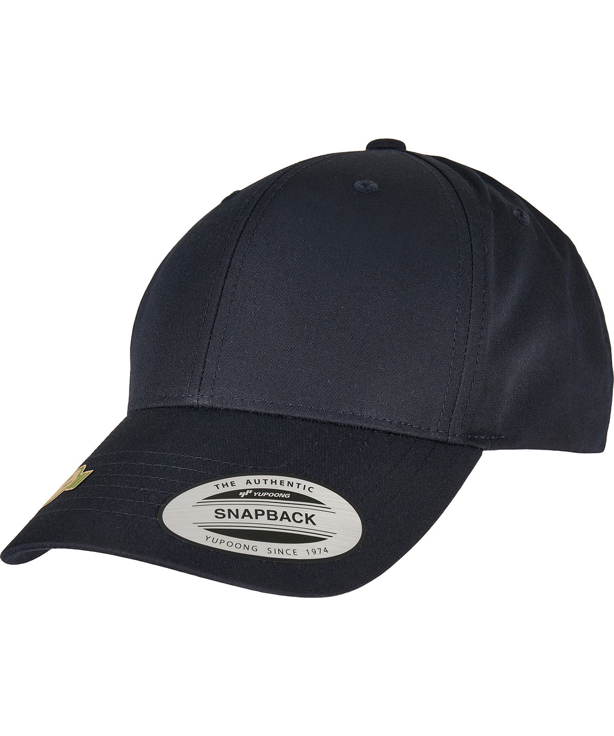 Tryck din logga på Kepsar från Flexfit by Yupoong - Anpassa Flexfit YP - Snapback i återvunnen poly twill i färgen Marinblå One Size för företag, föreningar och privatpersoner