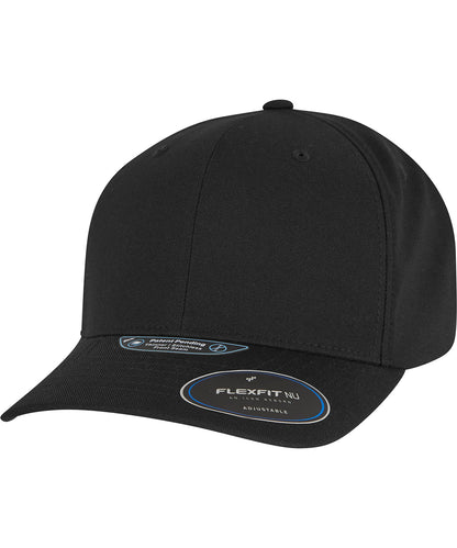 Tryck din logga på Kepsar från Flexfit by Yupoong - Anpassa Flexfit NU YP - Justerbar snapback i färgen Svart One Size för företag, föreningar och privatpersoner