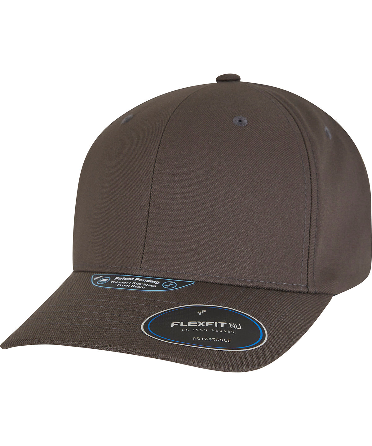 Tryck din logga på Kepsar från Flexfit by Yupoong - Anpassa Flexfit NU YP - Justerbar snapback i färgen Mörkgrå One Size för företag, föreningar och privatpersoner