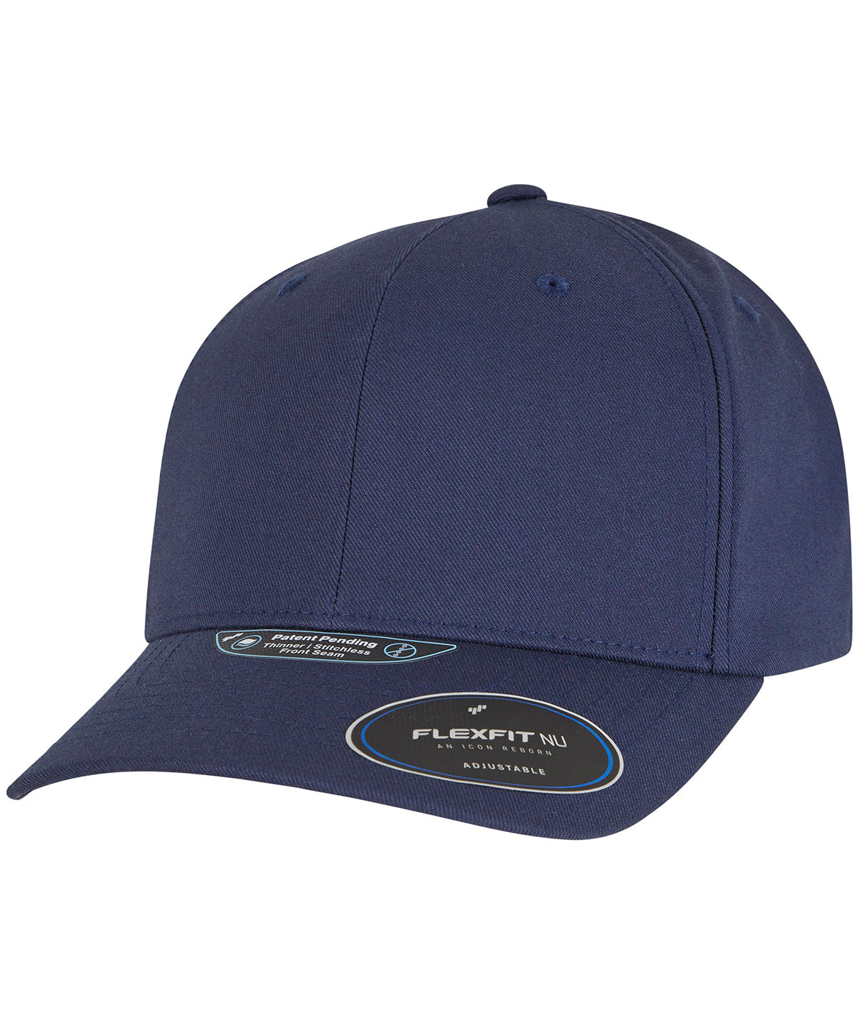 Tryck din logga på Kepsar från Flexfit by Yupoong - Anpassa Flexfit NU YP - Justerbar snapback i färgen Marinblå One Size för företag, föreningar och privatpersoner