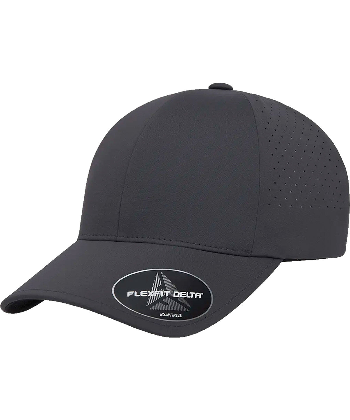 Tryck din logga på Kepsar från Flexfit by Yupoong - Anpassa Flexfit YP - Delta snapback i färgen Mörkgrå One Size för företag, föreningar och privatpersoner