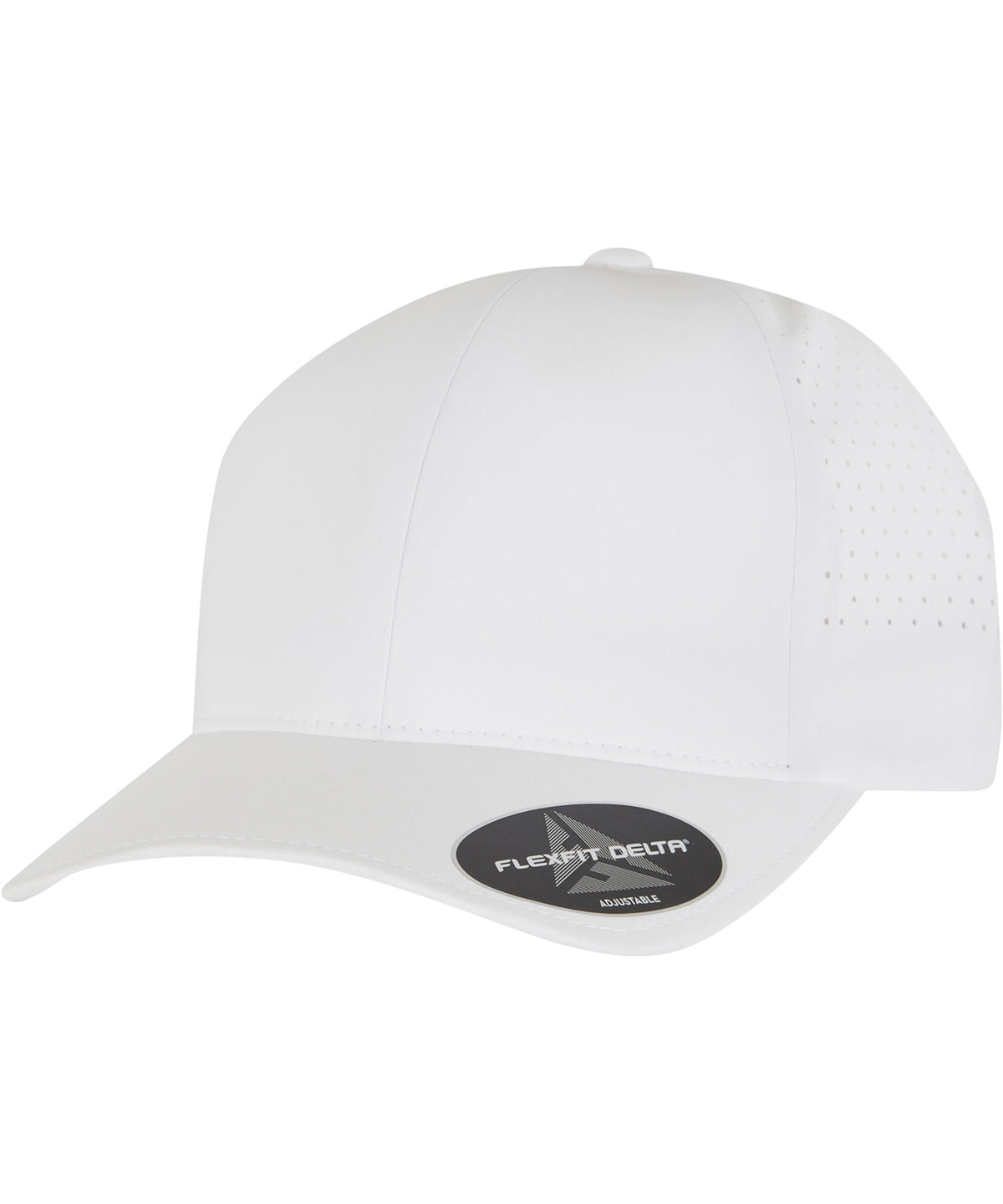 Tryck din logga på Kepsar från Flexfit by Yupoong - Anpassa Flexfit YP - Delta snapback i färgen Vit One Size för företag, föreningar och privatpersoner