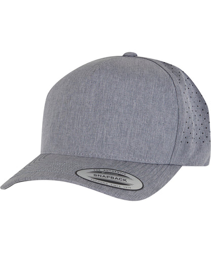Tryck din logga på Kepsar från Flexfit by Yupoong - Anpassa Flexfit YP - Klassisk 5-panel snapback i färgen Ljunggrå One Size för företag, föreningar och privatpersoner