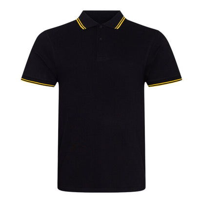 Tryck din logga på från Impala Print Shop - Anpassa AWDis Stretch tipped polo JP003 i färgen Gold för företag, föreningar och privatpersoner