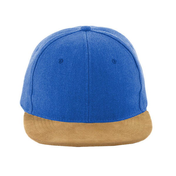Tryck din logga på från Impala Print Shop - Anpassa BEECHFIELD Beechfield Suede Peak Snapback Cap B668 i färgen Marin för företag, föreningar och privatpersoner