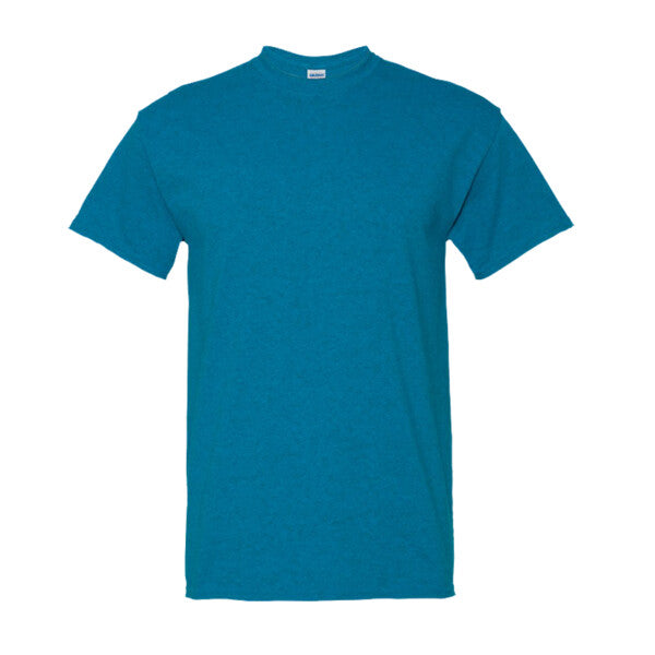 Tryck din logga på T-shirts design från Gildan - Anpassa Gildan Heavy Cotton™ 5000 – Klassisk Basic T-shirt i Slitstarkt Material i färgen Antique Sapphire för företag, föreningar och privatpersoner