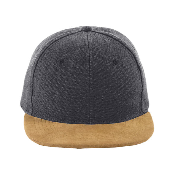 Tryck din logga på från Impala Print Shop - Anpassa BEECHFIELD Beechfield Suede Peak Snapback Cap B668 i färgen Jet Black för företag, föreningar och privatpersoner
