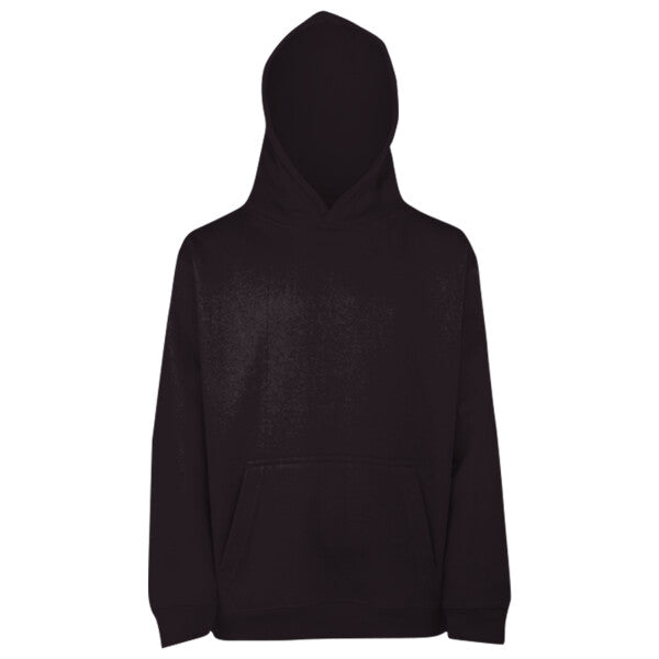 Tryck din logga på Hoodies design från AWDis Just Hoods - Anpassa AWDis Kids Hoodie JH001J – Klassisk och Bekväm Barnhoodie i Många Färger i färgen Jet Black för företag, föreningar och privatpersoner