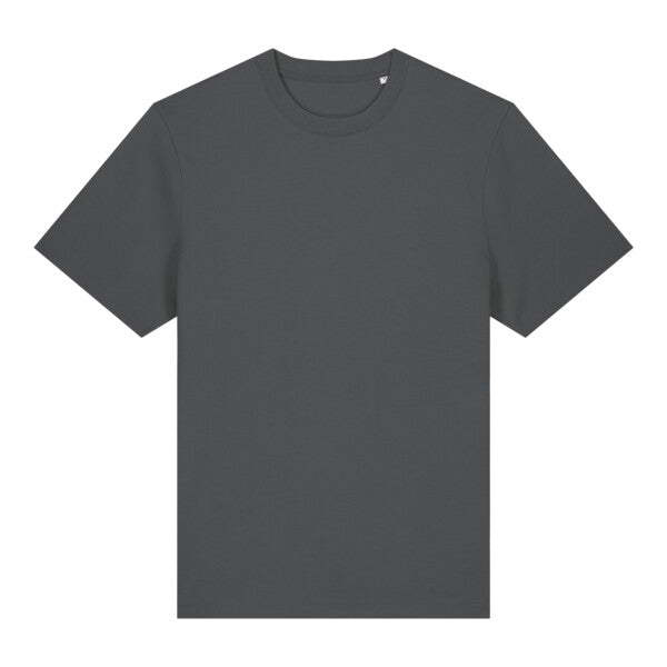 Tryck din logga på T-shirts design från Stanley/Stella - Anpassa Stanley/Stella Sparker 2.0 – Premium Heavy T-shirt i Ekologisk Bomull i färgen Anthracite 2XS för företag, föreningar och privatpersoner