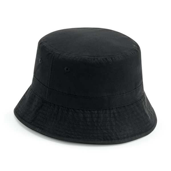 Tryck din logga på från Impala Print Shop - Anpassa BEECHFIELD Beechfield Recycled Polyester Bucket Hat B84R i färgen för företag, föreningar och privatpersoner