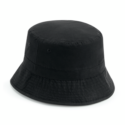 Tryck din logga på från Impala Print Shop - Anpassa BEECHFIELD Beechfield Recycled Polyester Bucket Hat B84R i färgen för företag, föreningar och privatpersoner